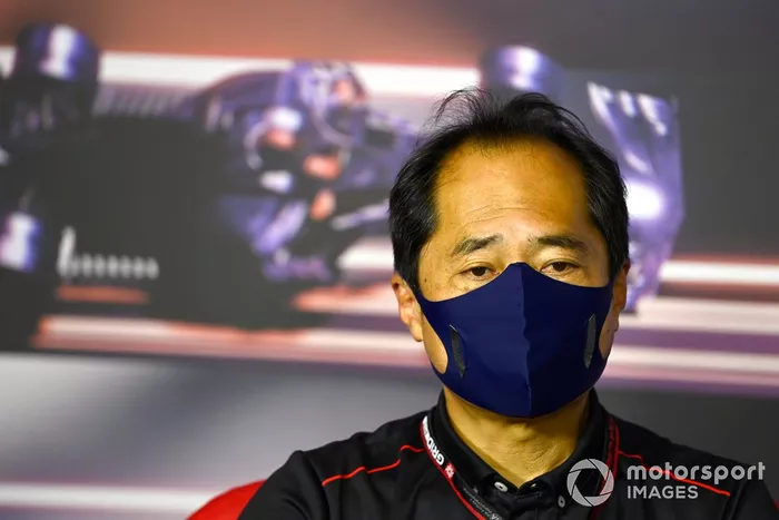Toyoharu Tanabe, Director Técnico de F1 Honda, en la Conferencia de Prensa de los directores de equipo