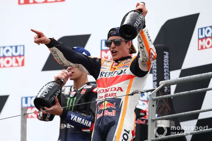 Podio: ganador Marc Márquez, Repsol Honda Team
