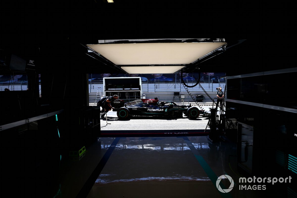 El coche de Lewis Hamilton, Mercedes W12