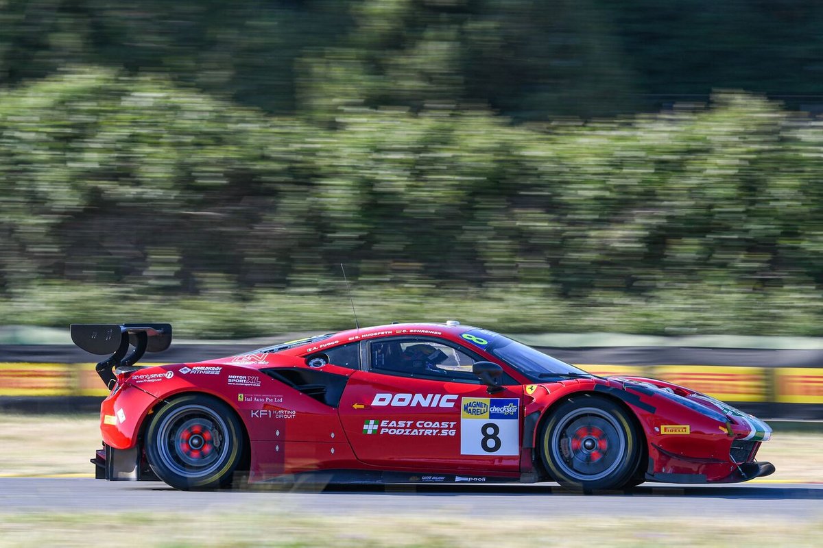 #8 AF Corse, Ferrari 488 GT3 Evo: Carrie Schreiner, Sean Hudspeth, Antonio Fuoco