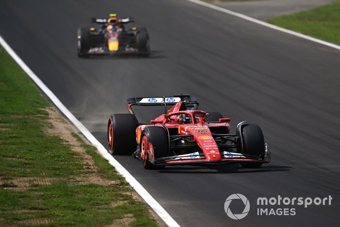 Charles Leclerc, Ferrari SF-24, Sergio Pérez, Red Bull Racing RB20