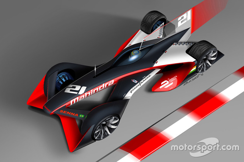 Konsep mobil Formula E Mahindra Racing Pininfarina
