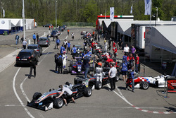 George Russell, HitechGP, Dallara F312 - Mercedes-Benz; Nikita Mazepin, HitechGP, Dallara F312 - Mercedes-Benz