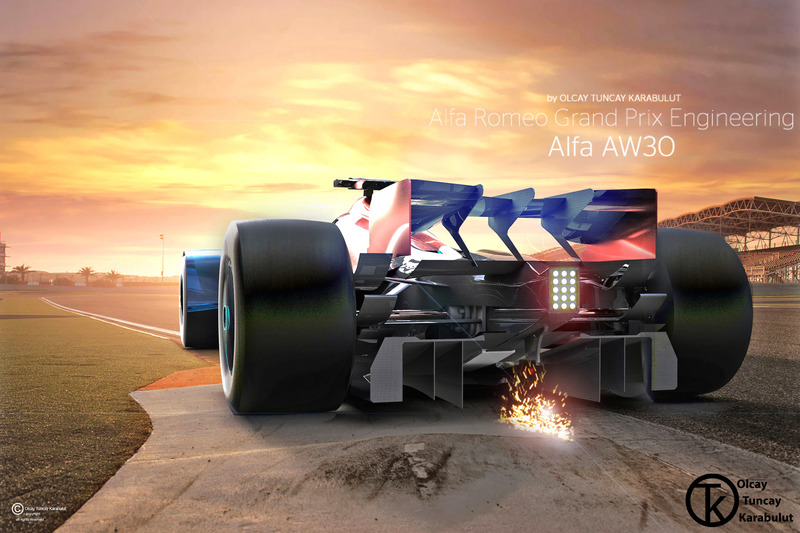 Conceito da Alfa Romeo para a F1, por Olcay Tuncay Karabulut