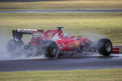Sebastian Vettel, Ferrari tests the 2017 spec Pirelli