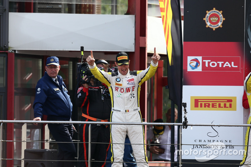 Podio: i vincitori #99 Rowe Racing, BMW M6 GT3: Maxime Martin
