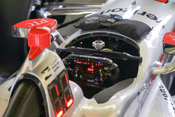 Will Power, Team Penske Chevrolet, steering wheel detail