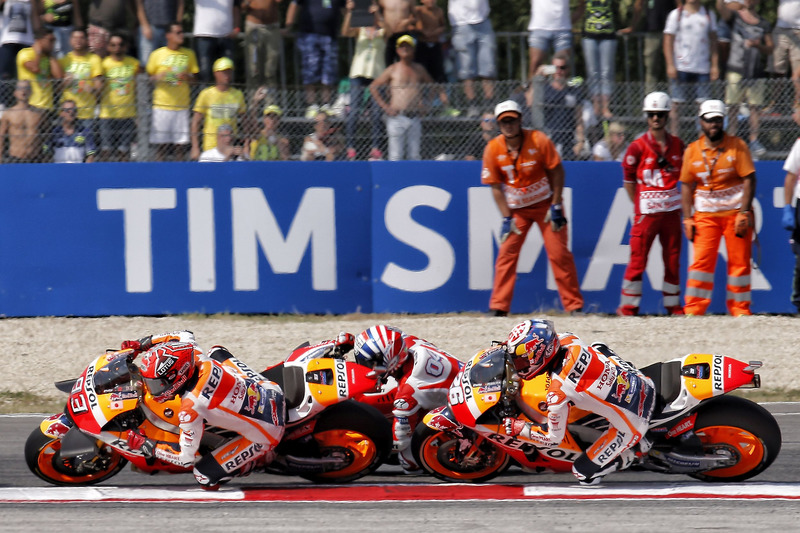 Marc Márquez, Repsol Honda Team, Andrea Dovizioso, Ducati Team, Dani Pedrosa, Repsol Honda Team