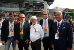 (L to R): Roberto Marone, President of Lombardia Region; Bernie Ecclestone and Dr. Angelo Sticchi Da