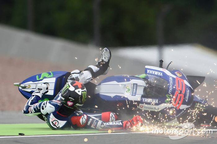 Jorge Lorenzo, Yamaha Factory Racing accidente