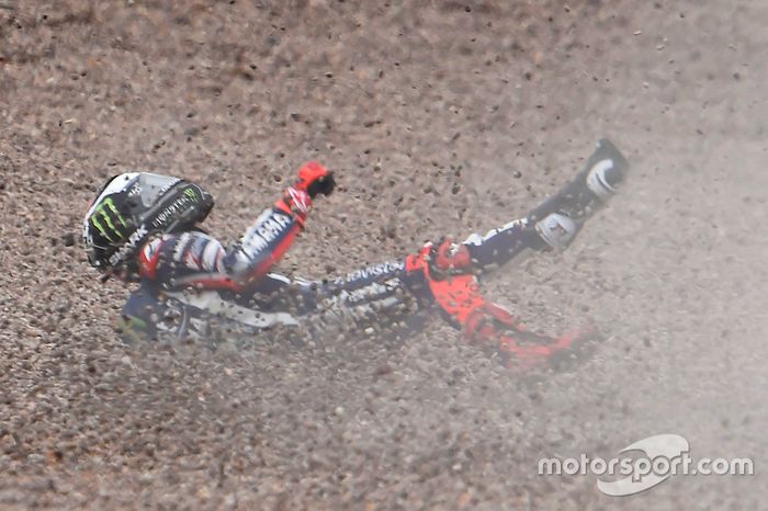 Jorge Lorenzo, Yamaha Factory Racing accidente