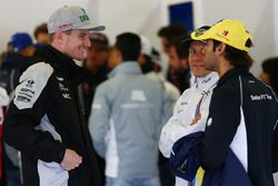 (L to R): Nico Hulkenberg, Sahara Force India F1 with Valtteri Bottas, Williams and Felipe Nasr, Sauber F1 Team on the drivers parade