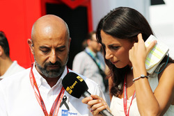 (L to R): Ivan Capelli, President of ACI Milano with Giorgia Cardinaletti, RAI Television Presenter
