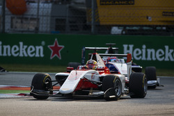Charles Leclerc, ART Grand Prix leads Antonio Fuoco, Trident