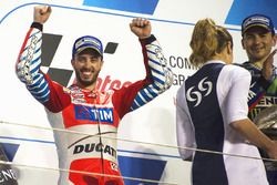 Podium: second place Andrea Dovizioso, Ducati Team