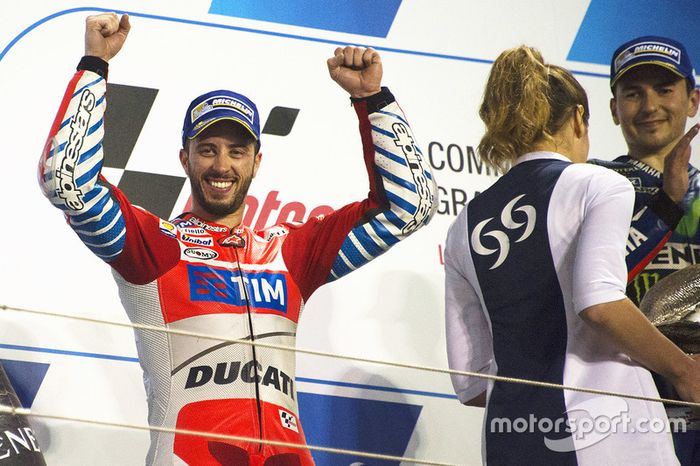 Podium: segundo, Andrea Dovizioso, Ducati Team
