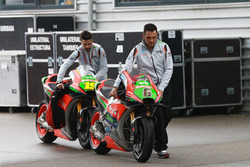Bike of Stefan Bradl, Aprilia Racing Team Gresini and Alvaro Bautista, Aprilia Racing Team Gresini