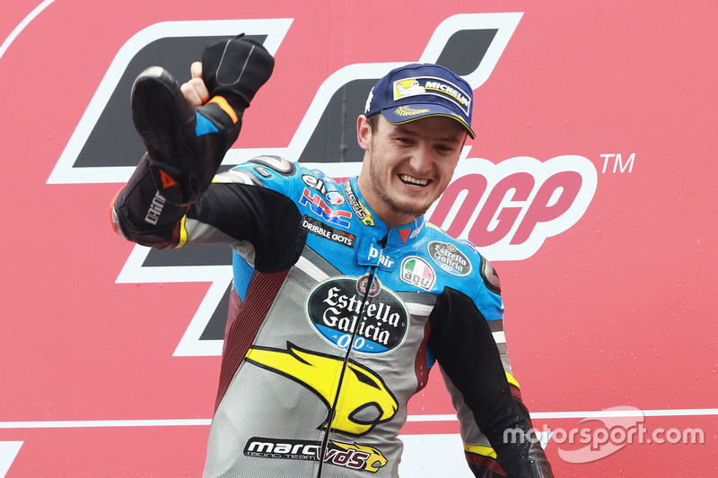 Podio: il vincitore della gara Jack Miller, Marc VDS Racing Honda