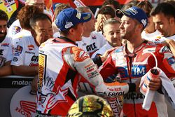 Le vainqueur Marc Marquez, Repsol Honda Team, le second Andrea Dovizioso, Ducati Team