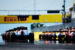 The grid before the start of the race