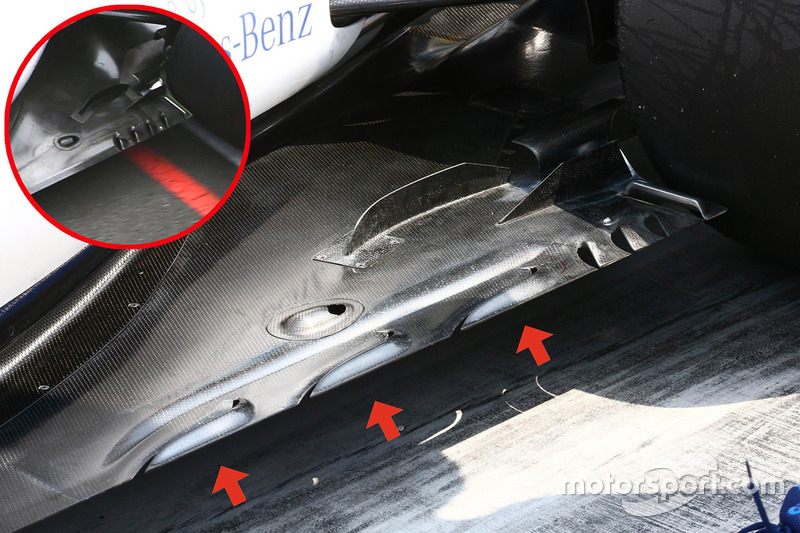 Williams FW38 floor detail