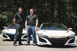 Nick and James Robinson with the Time Attack NSX Vehicles