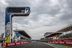 Michelin tower on the start/finish straight