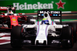 Sebastian Vettel, Ferrari SF16-H follows Felipe Massa, Williams FW38