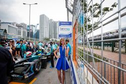 Grid girl of Nelson Piquet Jr., NEXTEV TCR Formula E Team