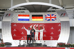 Podium: race winner Nico Rosberg, Mercedes AMG F1, second place Max Verstappen, Red Bull Racing, third place Lewis Hamilton, Mercedes AMG F1 and Andrew Shovlin, Mercedes AMG F1 Engineer
