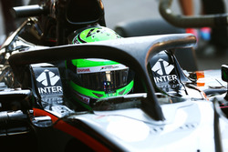 Nico Hulkenberg, Sahara Force India F1 VJM09 running the Halo cockpit cover
