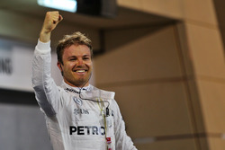 Race winner Nico Rosberg, Mercedes AMG F1 celebrates in parc ferme