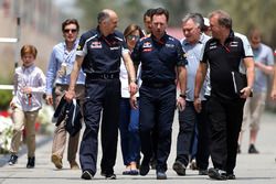 Franz Tost, Scuderia Toro Rosso equipo Director, Christian Horner, Red Bull Racing Director y Robert