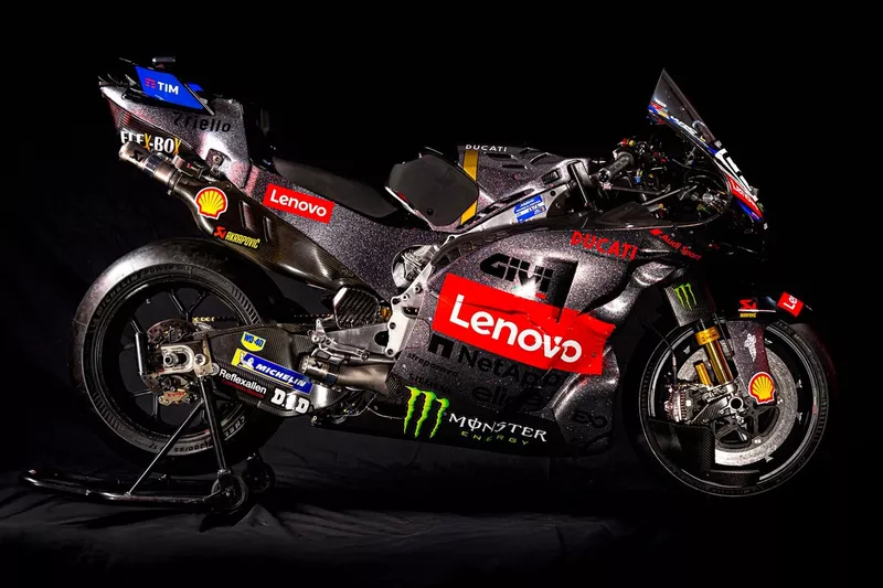 La livrée spéciale de la Ducati de Pecco Bagnaia pour le test de Valence