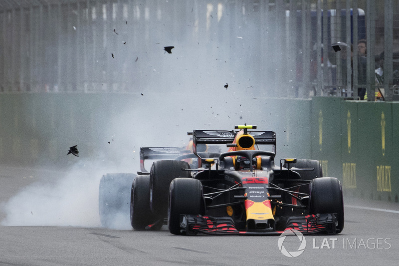 Max Verstappen, Red Bull Racing RB14 y Daniel Ricciardo, Red Bull Racing RB14