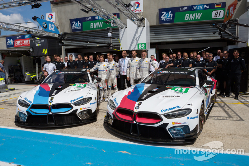 Автомобиль BMW M8 GTE (№81) команды BMW Team MTEK