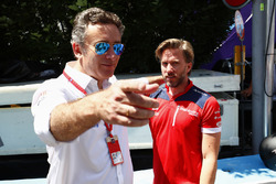 Nick Heidfeld, Mahindra Racing, with Alejandro Agag, CEO, Formula E