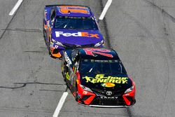 Martin Truex Jr., Furniture Row Racing, Toyota Camry 5-hour ENERGY/Bass Pro Shops and Denny Hamlin, Joe Gibbs Racing, Toyota Camry FedEx Ground