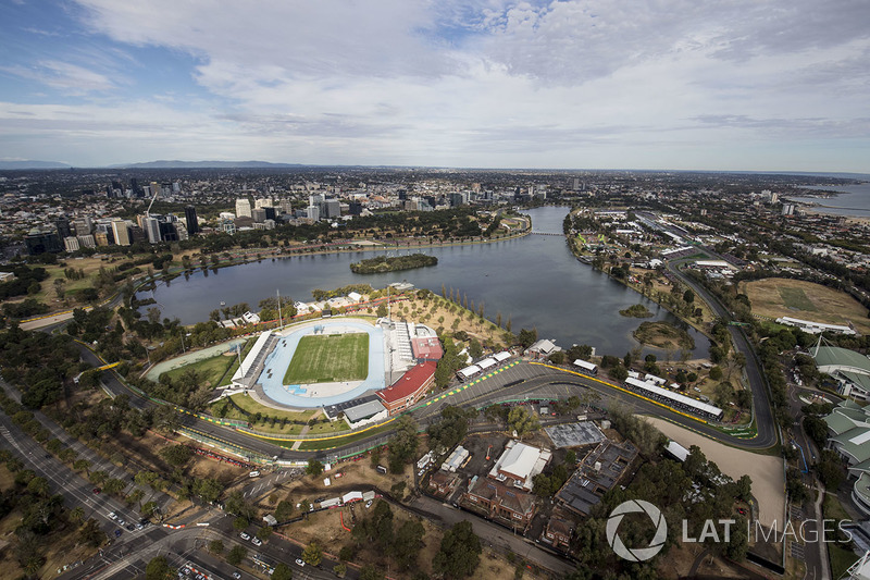 Overzicht van Albert Park, Melbourne