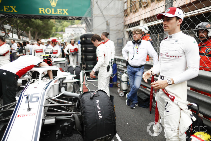 Charles Leclerc, Sauber, na polu startowym