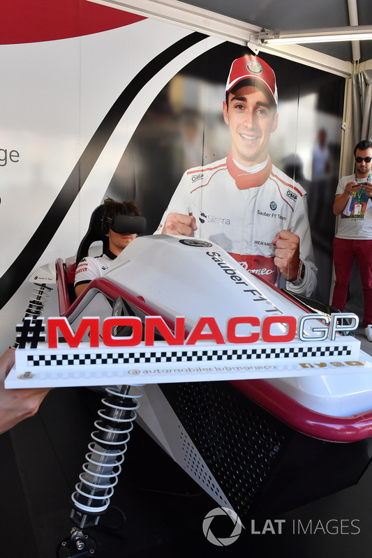 Charles Leclerc, Sauber at the Monaco GP Challenge