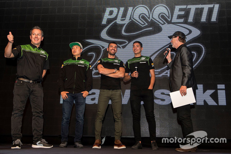 Manuel Puccetti, Hikari Okubo, Toprak Razgatlioglu, Kenan Sofuoglu, Kawasaki Puccetti Racing