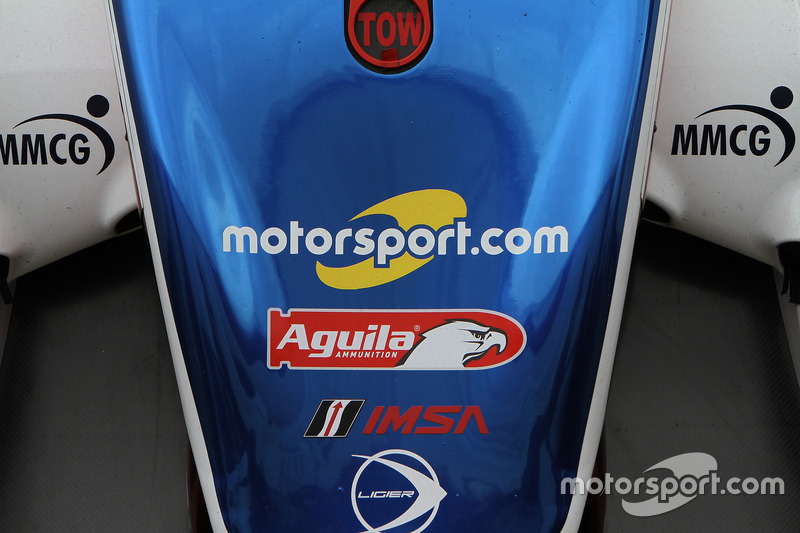 Motorsport.com logo on the #32 United Autosports Ligier LMP2: Will Owen, Hugo de Sadeleer, Paul Di Resta, Bruno Senna