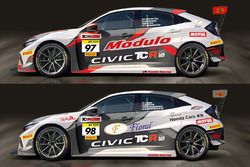 Le nuove Honda Civic TCR del Team DOME