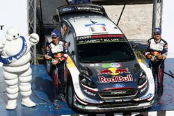 Podium: Winners Sébastien Ogier, Julien Ingrassia, M-Sport Ford WRT Ford Fiesta WRC