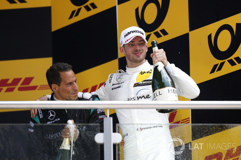 Podium: Race winner Edoardo Mortara, Mercedes-AMG Team HWA