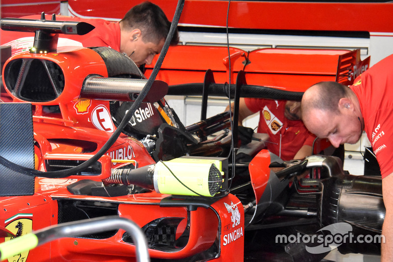 Задняя часть Ferrari SF71H