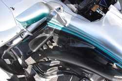 Mercedes AMG F1 W09, dettaglio della fiancata