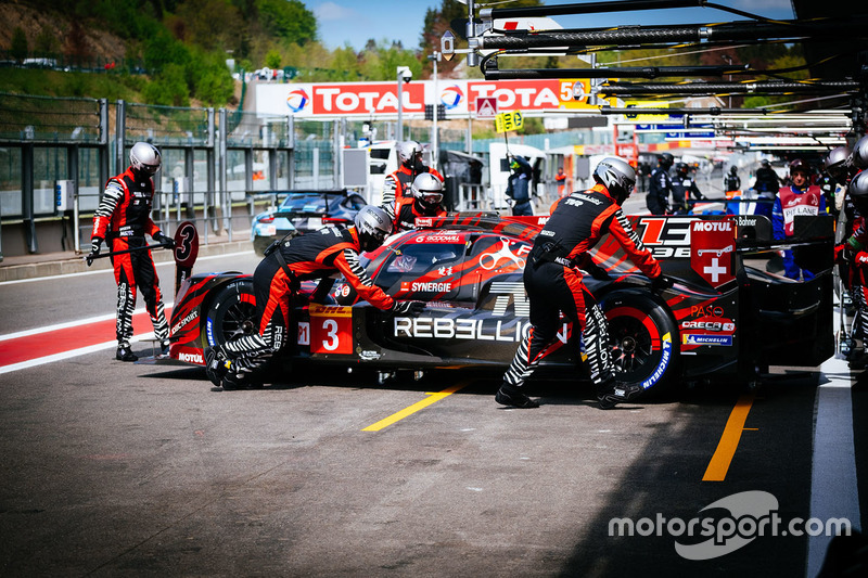 #3 Rebellion Racing Rebellion R-13: Mathias Beche, Gustavo Menezes, Thomas Laurent