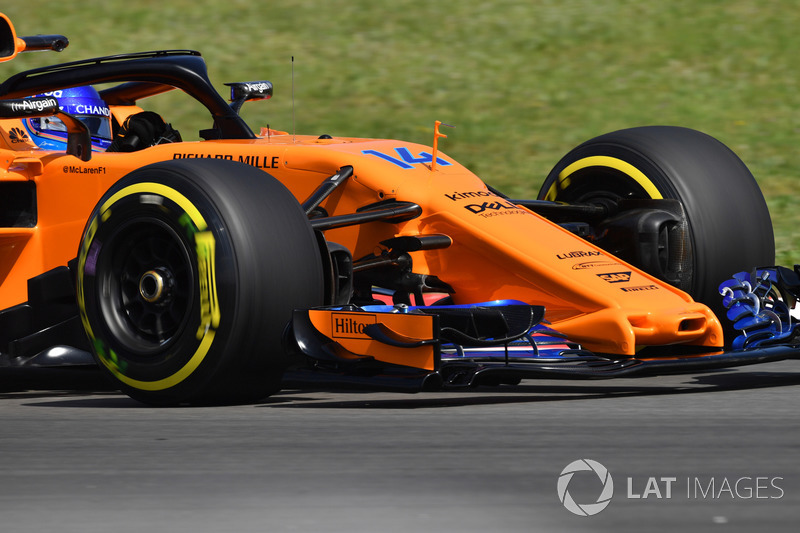 Fernando Alonso, McLaren MCL33 burun ve ön kanat